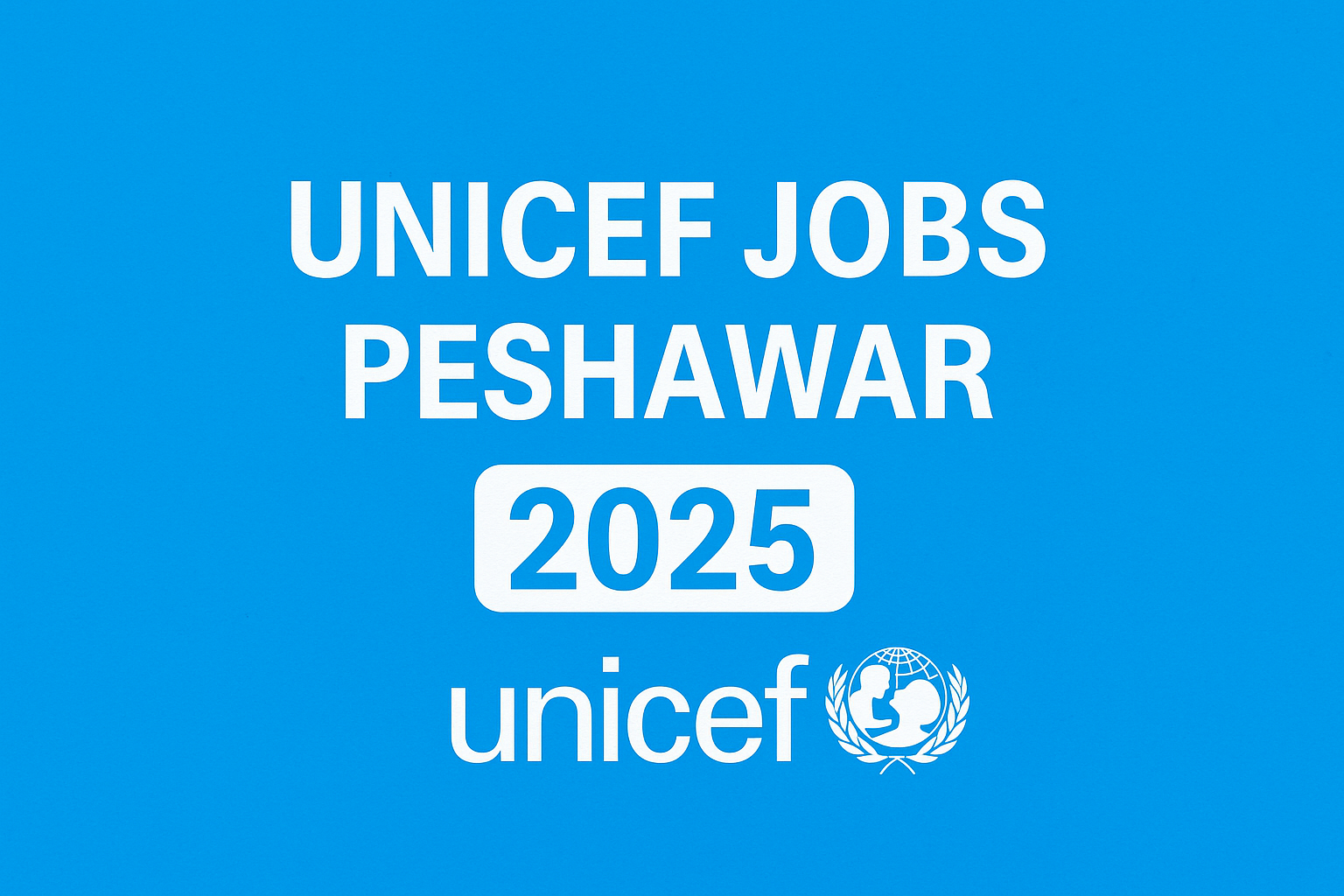  UNICEF Jobs Peshawar 2025