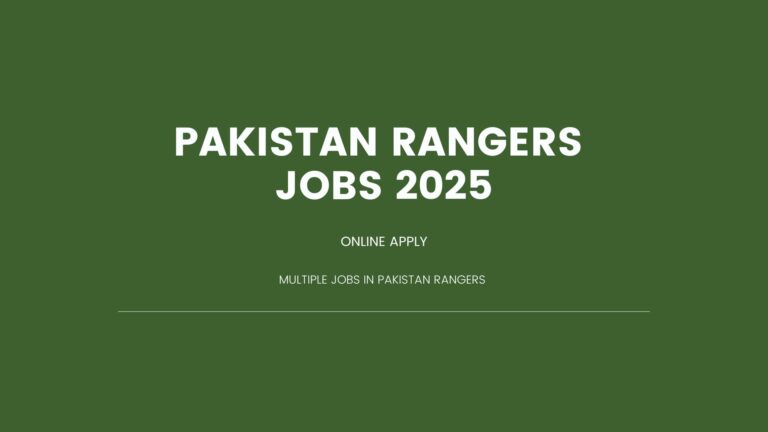 PAKISTAN RANGERS JOBS