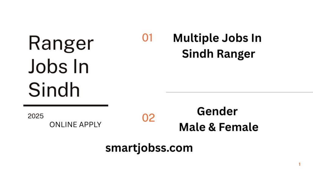 Ranger jobs in sindh