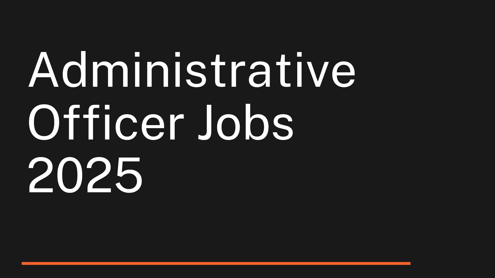 administrative officer jobs