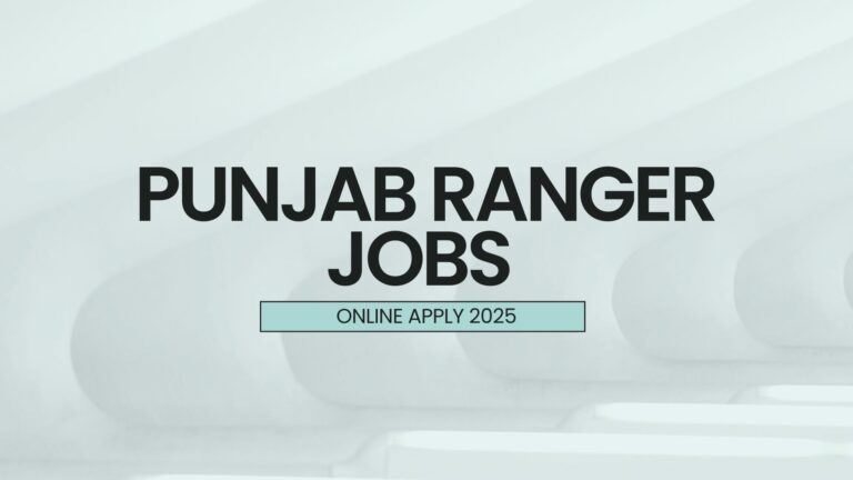 PUNJAB RANGER JOBS