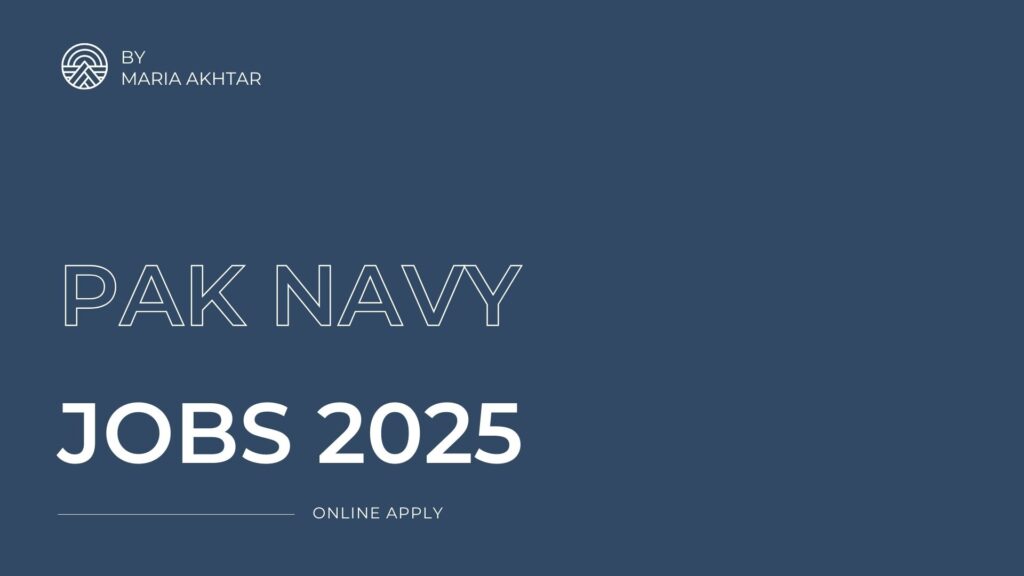 PAK NAVY JOBS