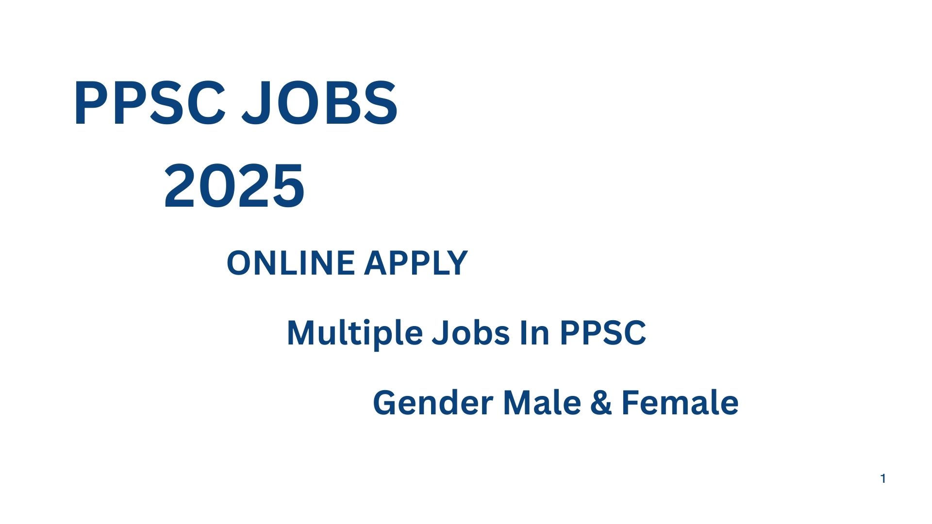 ppsc jobs