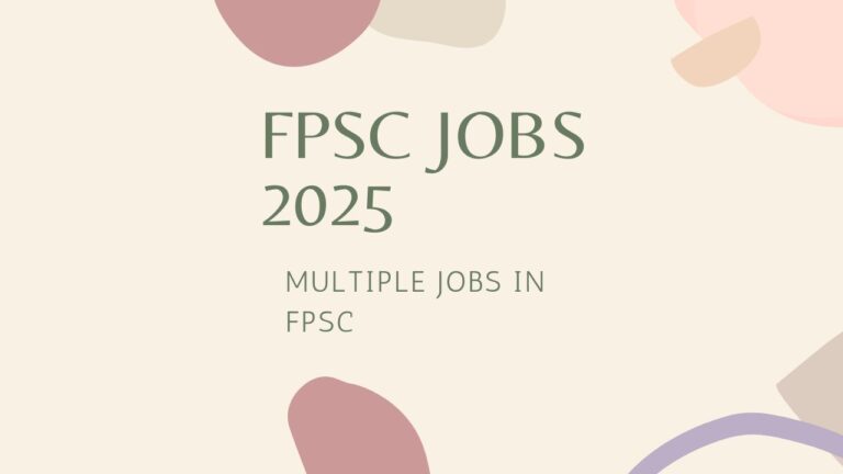 FPSC JOBS